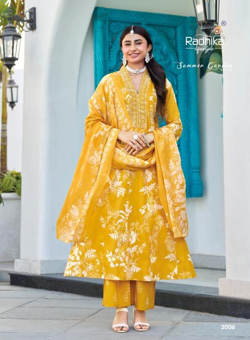 Radhika lifestyle summer garden vol-2 wholesale kurti catalog
